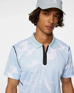 x J.Lindeberg Miro Print Polo-Kangol Sale